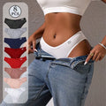 8pc Underwear Women Soft Panties Low-Waist Lingerie V Waist Briefs High Elastic Knickers Comfortable Underpants