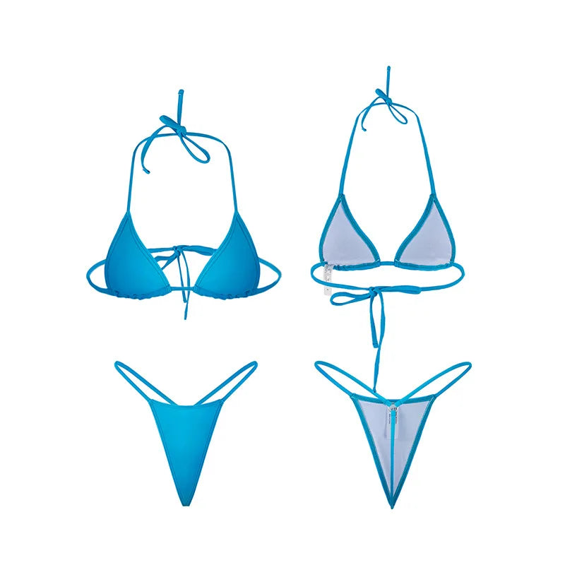2026 New Sexy Bikini Set - Triangle Tie Side String Bikini Swimsuit for Women