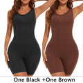 POKARLA Sexy Bodysuits Full Coverage Shapewear Thigh Slim Body Suit Wide Shoulder Body Shaper Jumpsuit Seamless Shapers Slimmer