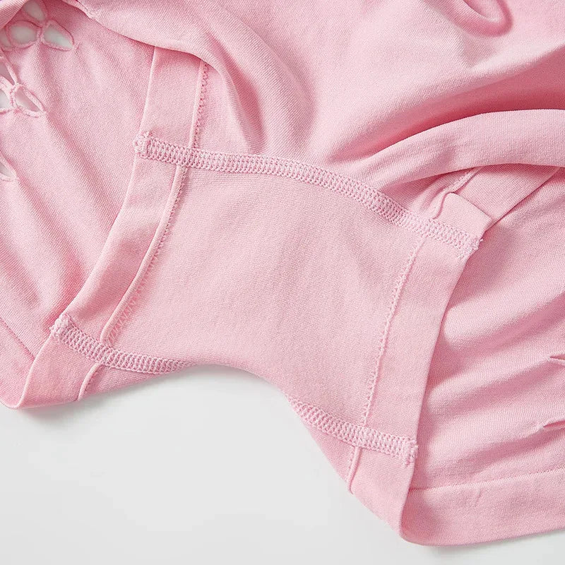 Mid-waist Hollow Out Panties Women Breathable Comfortable Lady Boyshort Knit Female Underpants New Style Women's Underwear